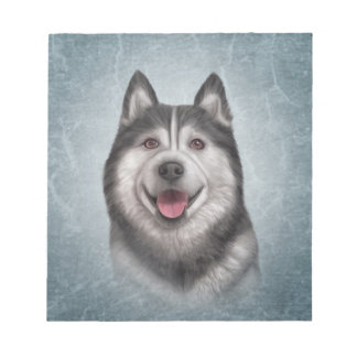 Malamute teckning Hund Alaska Anteckningsblock