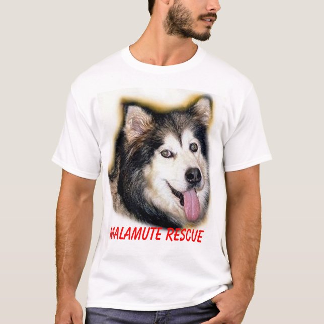 MALAMUTERÄDDINGTshirt Tee Shirt (Framsida)