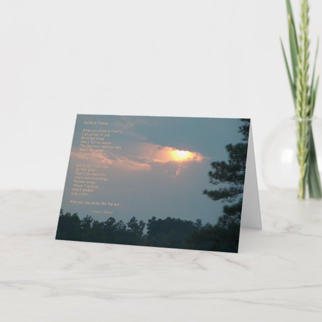 Malar & flammar dikt noterar kortet kort (Framsida)