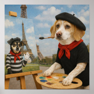 "Målar i Paris" Poster