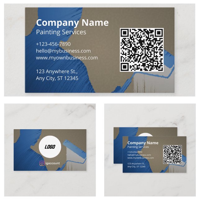 Målar QR Visitkort (Painter QR Business Cards)