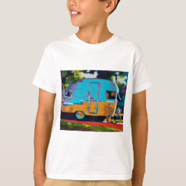 Målarbild av husvagn - Present till campingentusia T Shirt
