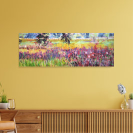 Målarbild för Milkweed Meadow / konstnär Larry Ler Canvastryck