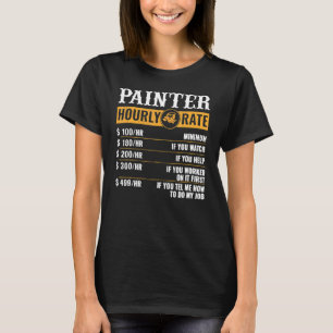 Målare för målarens timtaxering t shirt