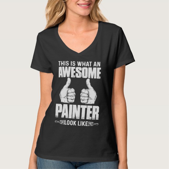 Målare lackerare och konstnärer t shirt (Framsida)