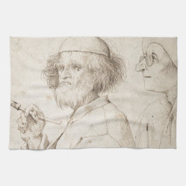 Målare och Connoisseur av Pieter Bruegel Kökshandduk