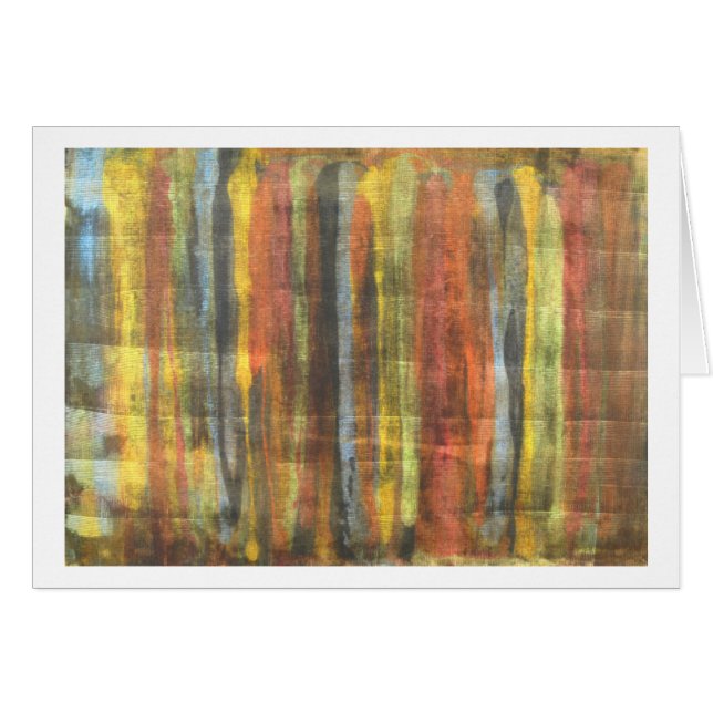 Målare palett hälsningskort (Framsidan Horizontal)