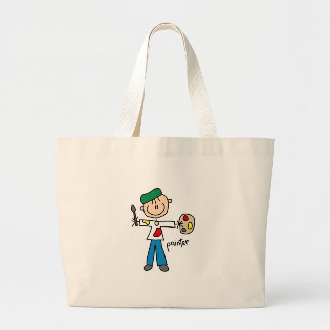 Målare Stickfigur Väska (Framsidan)