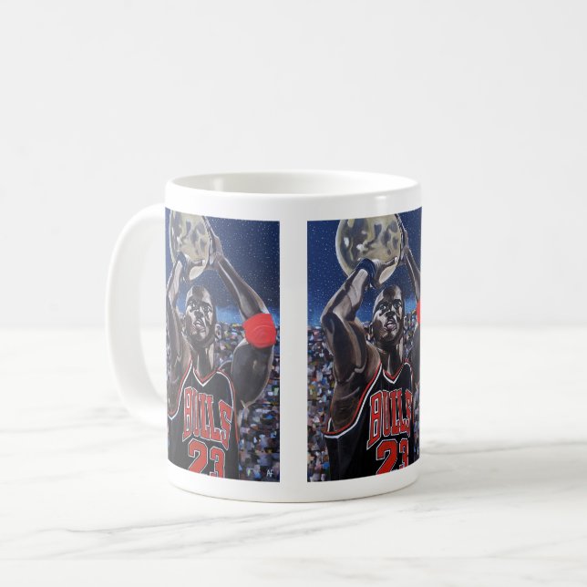 Målaren Alfred Fox - Skjutande mot månen Kaffemugg (Framsida vänster)