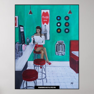 Målaren Runaround Sue av Alfred Fox Poster