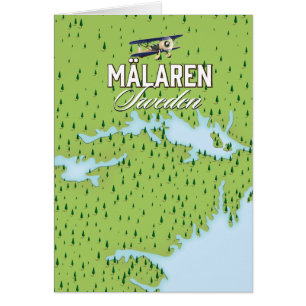 Mälaren Sverige Hälsningskort