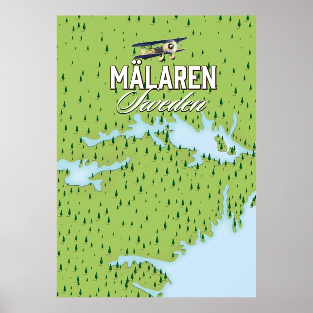Mälaren Sverige Poster (Framsidan)