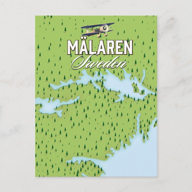 Mälaren Sverige Vykort (Framsida)