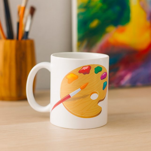 Målarens palett-mugg kaffemugg (Skapare uppladdad)