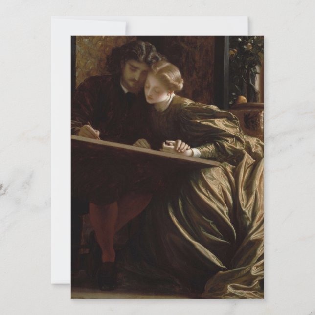 Målarens smekmånad (av Frederic Leighton) Kort (Framsida)