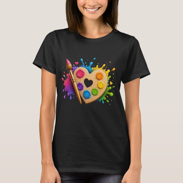 målares målning Konstnär T Shirt (Framsida)