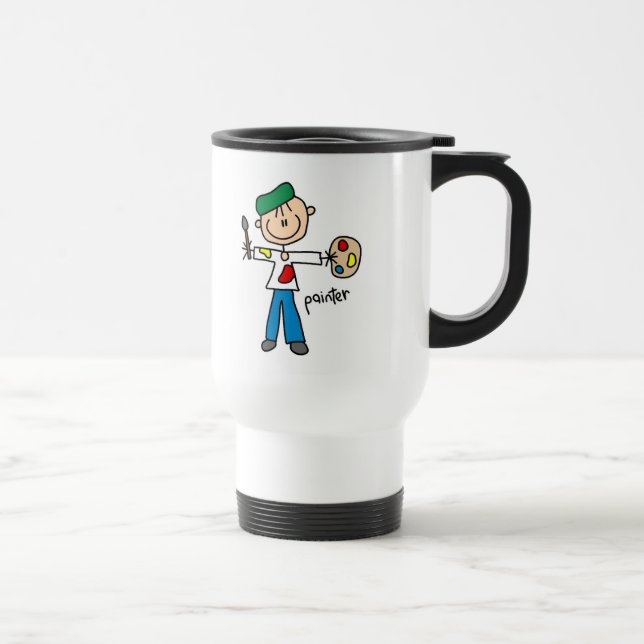 Målarestickfigur Resemugg (Höger)