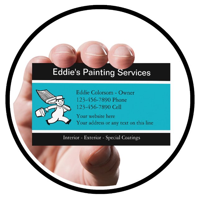 Målarevisitkortar Visitkort (painter)
