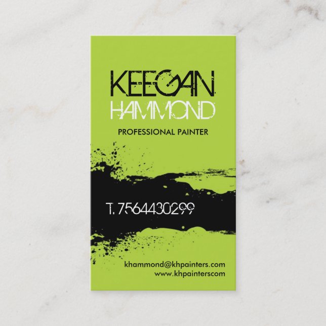 Målarevisitkortar Visitkort (Framsida)