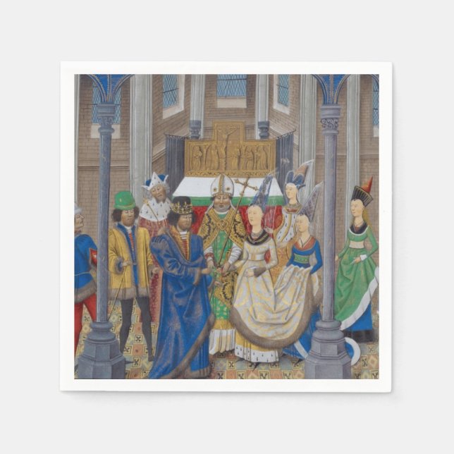 Målarfärg för blandad Tävling Bröllop Pappersservett (Framsidan)