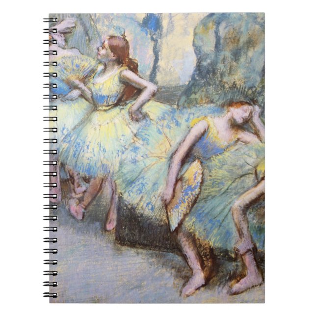 Målarfärg för Degas Ballet Dancer Art Dancers Anteckningsbok Med Spiral (Framsidan)