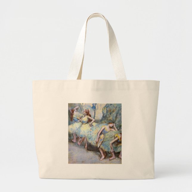 Målarfärg för Degas Ballet Dancer Art Dancers Jumbo Tygkasse (Framsidan)