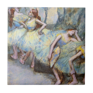 Målarfärg för Degas Ballet Dancer Art Dancers Kakelplatta