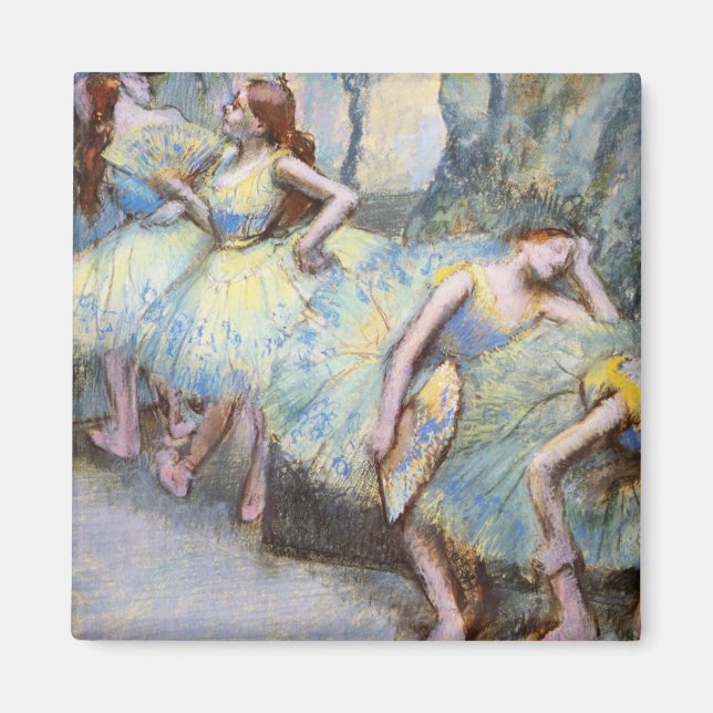Målarfärg för Degas Ballet Dancer Art Dancers Magnet (Framsidan)