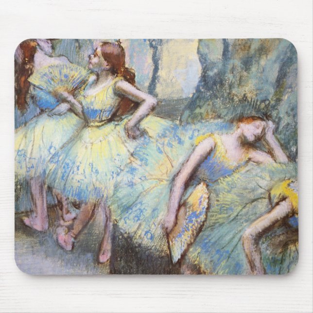 Målarfärg för Degas Ballet Dancer Art Dancers Musmatta (Framsidan)