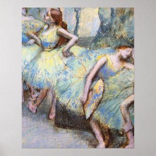 Målarfärg för Degas Ballet Dancer Art Dancers Poster