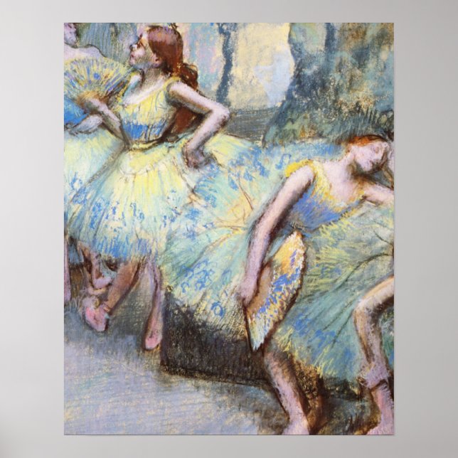 Målarfärg för Degas Ballet Dancer Art Dancers Poster (Framsidan)