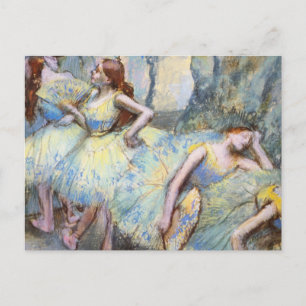 Målarfärg för Degas Ballet Dancer Art Dancers Vykort