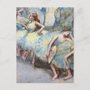 Målarfärg för Degas Ballet Dancer Art Dancers Vykort