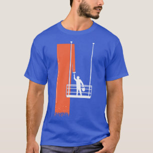 Målarfärg för den röda fasadsmålarens höjdpunkt fö t shirt