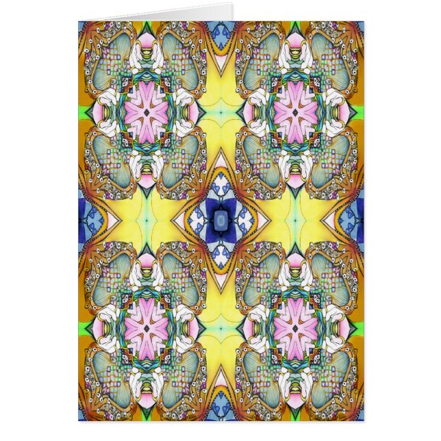 Målarfärg för medeltida Kor Hälsningskort (Framsidan)