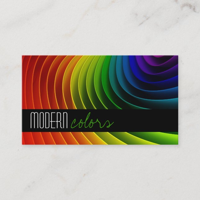 Målarfärg, målning, konst, konstruktion visitkort (Framsida)