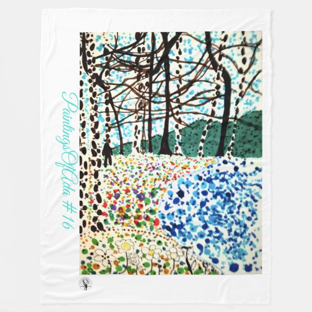 MålarfärgAvAda #16 - Artist - Okänd tom Ull Fleecefilt (Framsidan)