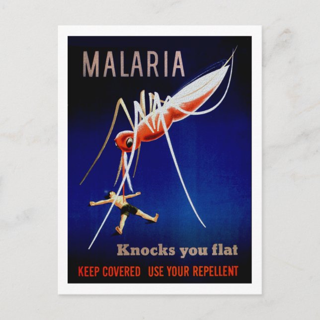 Malaria Dödas Vykort (Framsida)