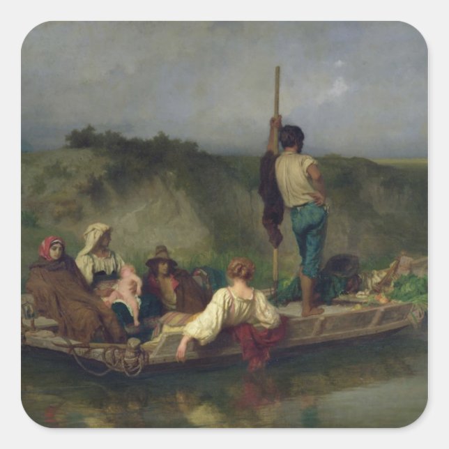 Malaria Fyrkantigt Klistermärke (Framsida)