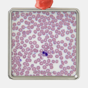 Malarial blodceller julgransprydnad metall