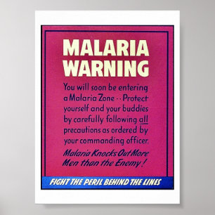 Malariavarning Poster