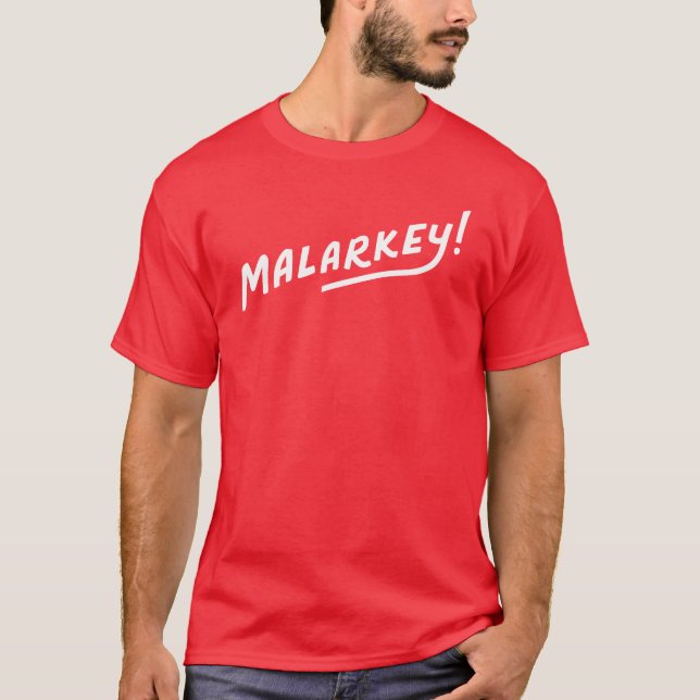 Malarkey - No Malarkey Biden 2020 te shirt shirt T (Framsida)