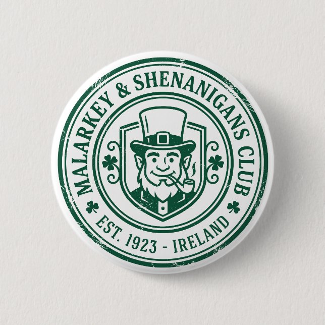 Malarkey & Shenanigans Club St. Patrick's Day Knapp (Framsida)