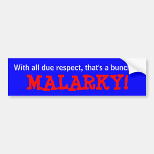 "Malarky! "Bildekal Bildekal