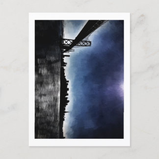 Målarliknande fotot av San Francisco Skyline Vykort