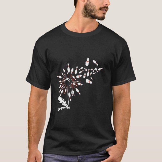 Målarmaskrosbowling Rolliga maskrosor T Shirt (Framsida)