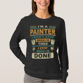 Målarmästare målare hantverkare putsare målning t shirt