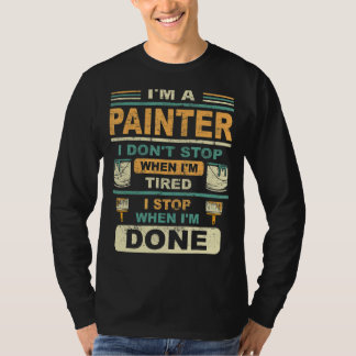 Målarmästare målare hantverkare putsare målning t shirt