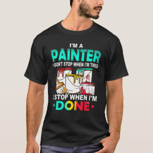 Målarmästare målare hantverkare putsare målning t shirt