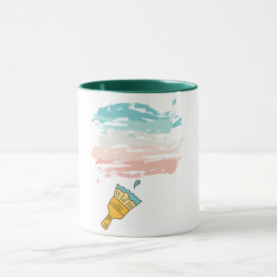 målarpensel mugg